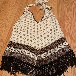 White House Black Market Fringe Halter